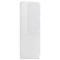 Buffet Blanc brillant 60x35x98,5 cm Bois d'ingénierie