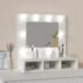 Armoire à miroir avec LED Blanc 60x31,5x62 cm