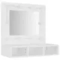 Armoire à miroir avec LED Blanc 60x31,5x62 cm