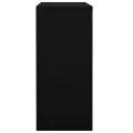Armoire de bureau avec porte coulissante Noir 90x40x90 cm Acier