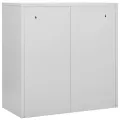 Armoires à casiers 2 pcs Gris clair et rouge 90x45x92,5cm Acier