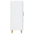 Buffet Blanc 69,5x34x90 cm Bois d'ingénierie