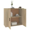Buffet Chêne sonoma 80x33x70 cm Bois d'ingénierie
