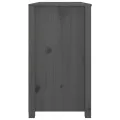 Armoire latérale Gris 100x40x72 cm Bois de pin massif