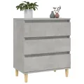 Buffet Gris béton 60x35x70 cm Bois d'ingénierie