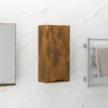 Armoire de salle de bain murale Chêne fumé 32x20x67 cm