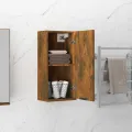 Armoire de salle de bain murale Chêne fumé 32x20x67 cm