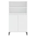 Buffet haut Blanc 60x36x110 cm Bois d'ingénierie
