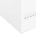 Armoire de bureau avec porte coulissante Blanc 90x40x90cm Acier