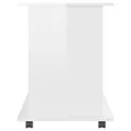 Armoire à roulettes Blanc brillant 60x45x60 cm Aggloméré