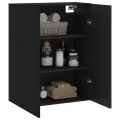 Armoire murale noir 69,5x34x90 cm