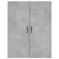 Armoire murale gris béton 69,5x34x90 cm