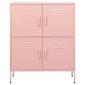 Armoire de rangement Rose 80x35x101,5 cm Acier