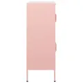 Armoire de rangement Rose 80x35x101,5 cm Acier