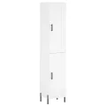 Buffet haut Blanc 34,5x34x180 cm Bois d'ingénierie
