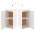 Meubles TV 5 pcs Blanc Bois massif de pin