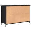 Meuble TV noir 100x35x65 cm bois d'ingénierie