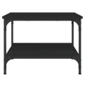 Table basse Noir 55x55x40 cm bois d'ingénierie