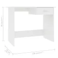 Bureau Blanc 100 x 50 x 76 cm Bois d'ingénierie