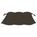 Chaises de jardin avec coussins taupe 4 pcs Bois de teck massif