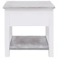 Table d'appoint Gris 40x40x40 cm Bois de Paulownia