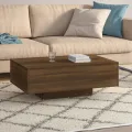 Table basse Chêne marron 85x55x31 cm Bois d'ingénierie