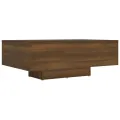 Table basse Chêne marron 85x55x31 cm Bois d'ingénierie