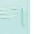 Tables de chevet 2 pcs Vert menthe 35x35x51 cm Acier