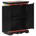 Buffet peint à la main avec portes 53x30x75 cm Bois de manguier