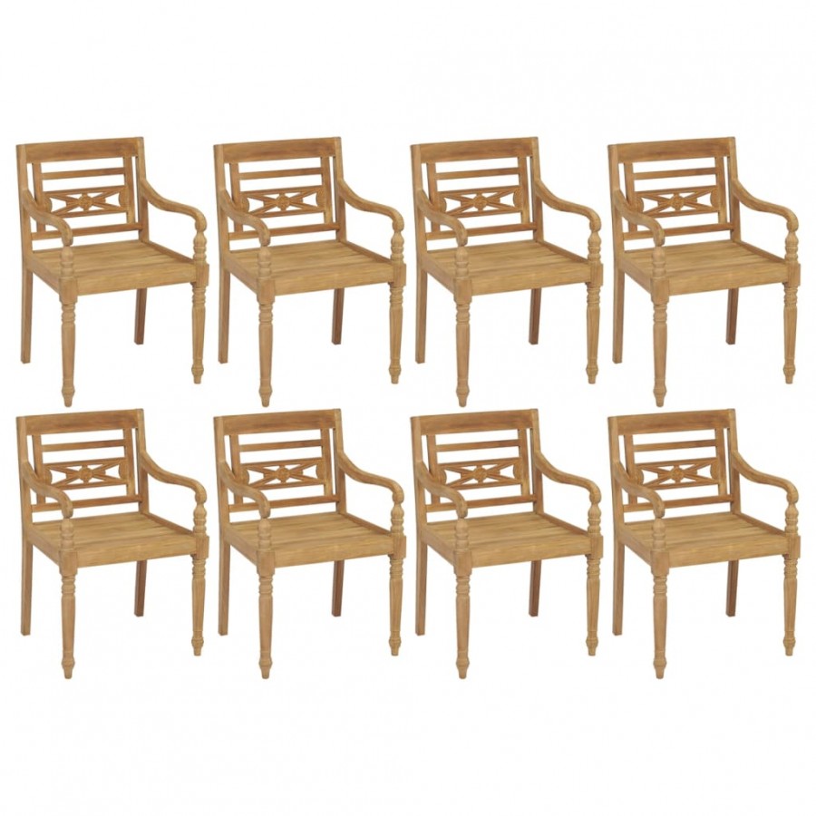 Chaises Batavia 8 pcs Bois de teck solide