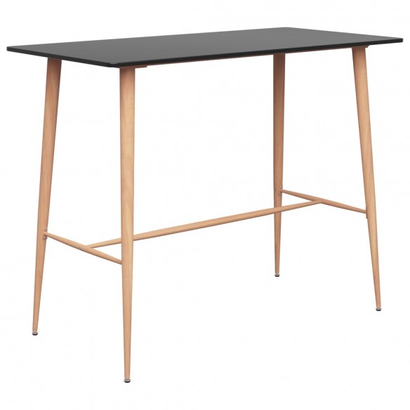 Table de bar Noir 120x60x105 cm