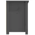 Meuble TV Gris 114x35x52 cm Bois de pin massif