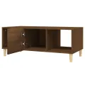 Table basse chêne marron 102x50x40 cm bois d'ingénierie