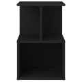 Table de chevet Noir 35x35x55 cm Aggloméré