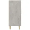 Buffet gris béton 90x34x80 cm bois d'ingénierie