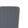 Chaises à manger lot de 4 Gris foncé Velours