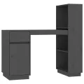 Bureau Gris 110x53x117 cm Bois massif de pin