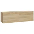 Meubles TV 2 pcs Chêne Sonoma 100x30x30 cm Bois d'ingénierie