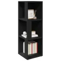 Armoire d'angle Noir 33x33x100 cm Aggloméré