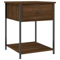 Tables de chevet 2 pcs chêne marron 44x45x58 cm bois ingénierie
