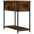 Tables de chevet 2 pcs chêne fumé 30x60x60 cm bois d'ingénierie