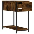 Tables de chevet 2 pcs chêne fumé 30x60x60 cm bois d'ingénierie