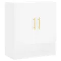 Armoire murale blanc 60x31x70 cm bois d'ingénierie