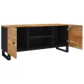 Meuble TV 105x33x46 cm Bois d'acacia massif