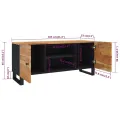 Meuble TV 105x33x46 cm Bois d'acacia massif