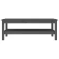 Table basse Gris 110x50x40 cm Bois massif de pin