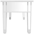 Table basse à miroir 106x45x45 cm Bois d'ingénierie et verre