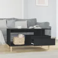Table basse Noir 90x49x45 cm Bois d'ingénierie