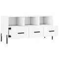 Meuble TV blanc 102x36x50 cm bois d'ingénierie