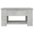Table basse Gris béton 79x49x41 cm Bois d'ingénierie